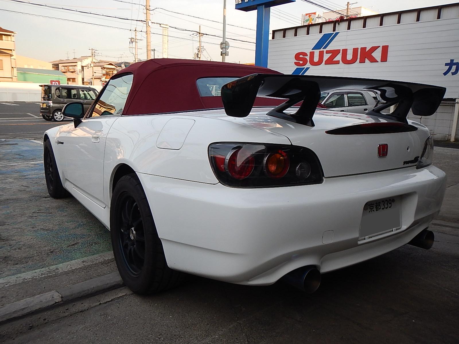 ｓ２０００ 幌交換 クロス生地 レッドベリー 愛車の総合病院 カートップ大阪