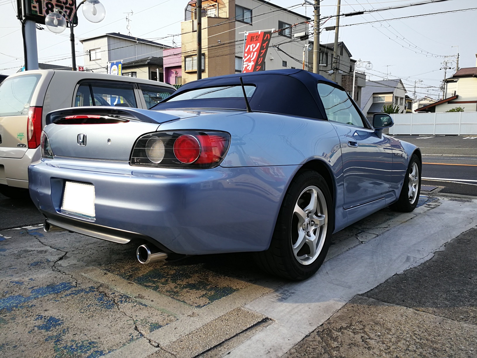 ｓ２０００ 幌交換 クロス生地 ダークブルー 愛車の総合病院 カートップ大阪