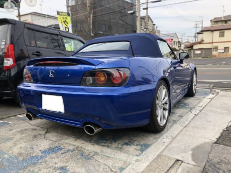 ｓ２０００ 幌交換 純正ビニール ブルー 愛車の総合病院 カートップ大阪